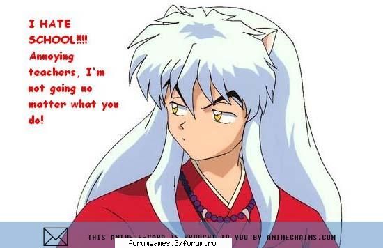inuyasha e prea tare, nu cred ca e rau adik e dar e si bun, imi place la nebunie mai ales cand se